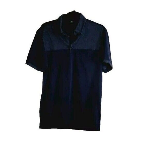 AG Adriano Goldschmied Green Label Premium Polo Shirt Blue Men's Size S - Picture 1 of 7